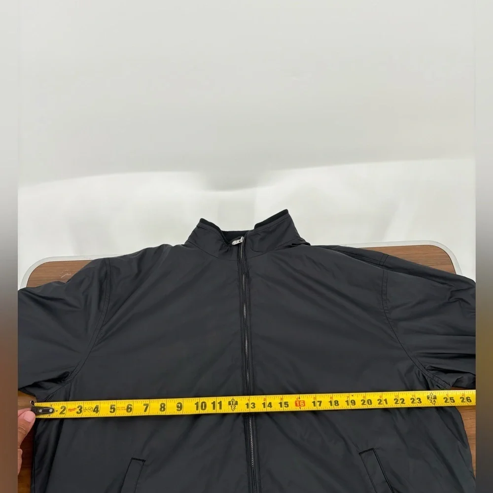 Peter Millar Hartford Jacket Mens XL Black Full Zip Windbreaker Bomber Golf